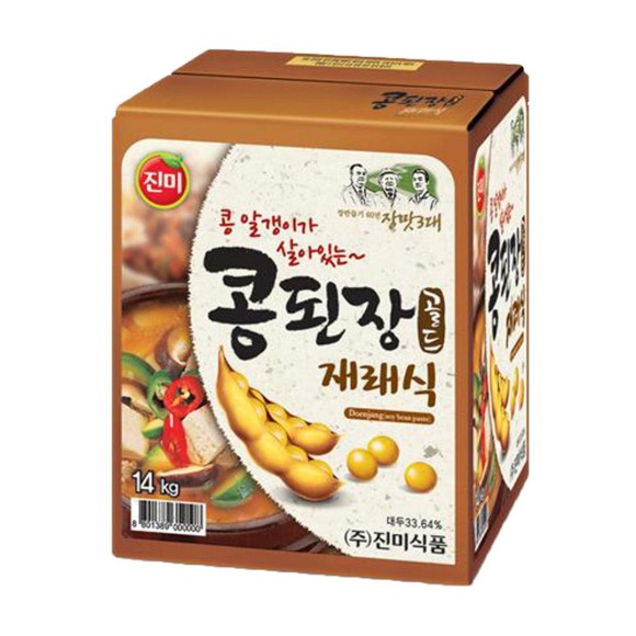 업소용 대용량 덕용말통) 진미 콩된장 골드 재래식 14kg