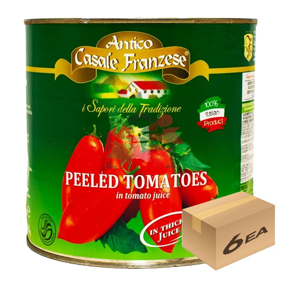 1박스) 프란제세 업소용 대용량 필드 토마토홀 2.5kg x 6개입
