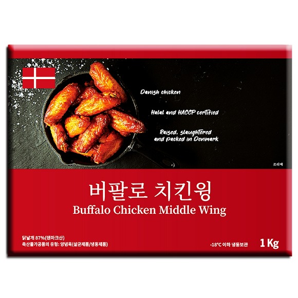푸드맥스 냉동 덴포 치킨날개윙 버팔로윙봉 1kg