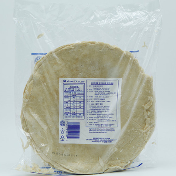빌라빅토리 냉동 플라워 또르띠아 밀또띠아 12인치 1.2kg