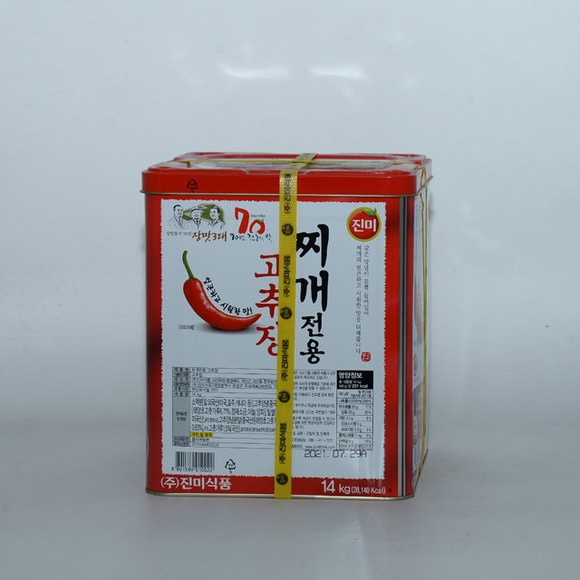 업소용 대용량 덕용말통) 진미 참그루 찌개 고추장 14kg