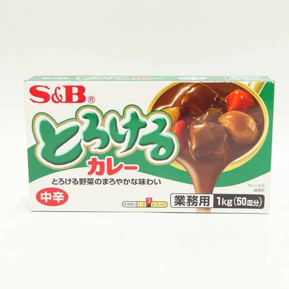 S&amp;B 토로케루 카레 약간매운맛 1kg