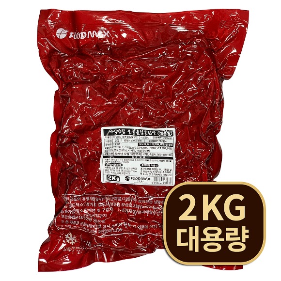 푸드맥스 냉동 야식만참 숯불튤립불닭발 2kg