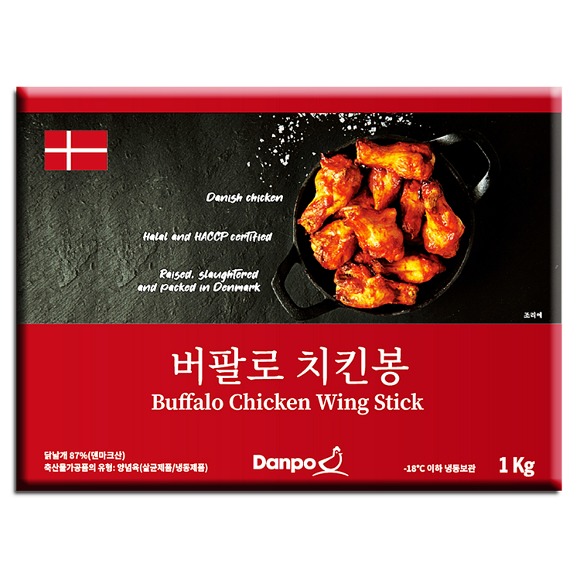 덴포 냉동 덴마크 버팔로스틱 치킨봉 1kg