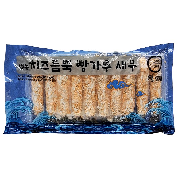 냉동 치즈듬뿍 빵가루 새우 50g x 10미